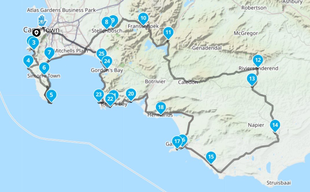 South Africa – Cape Town 3 days loop