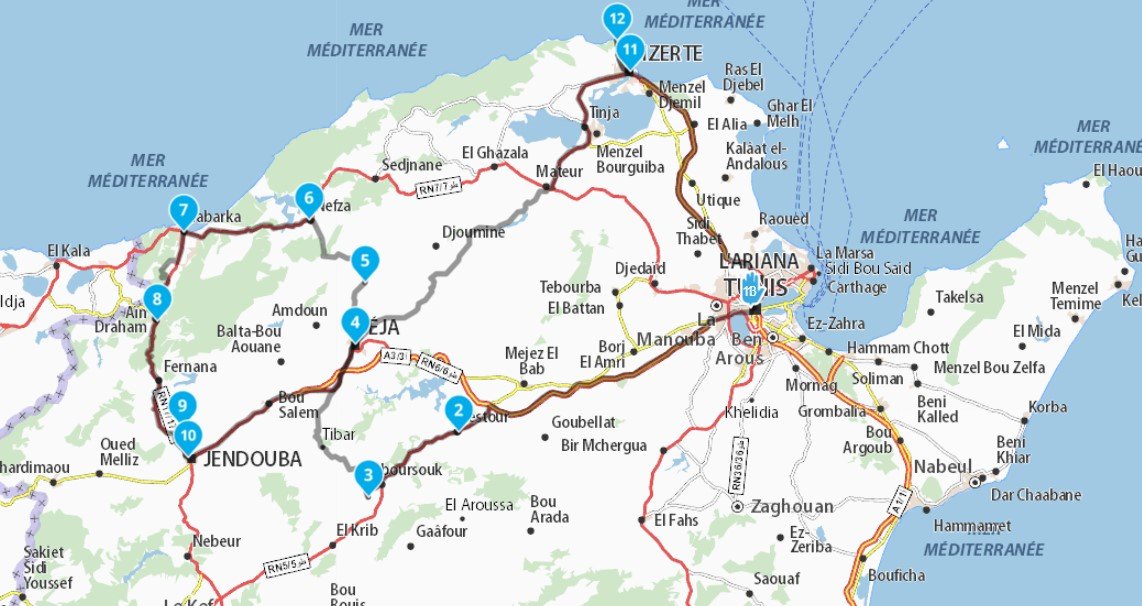 Tunisia – Atlas & Coastline – 3 days Loop