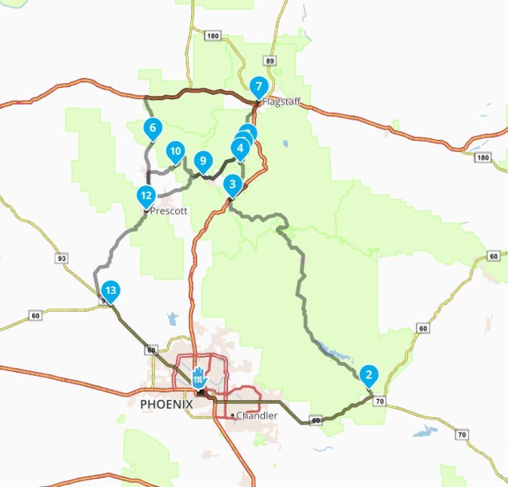 USA – Arizona – Red Rock & High Country Loop (3 days · Full Loop)