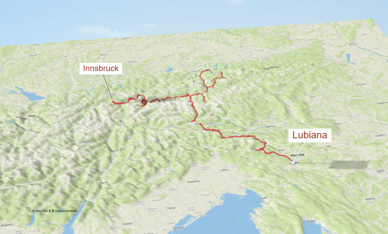 Europe – ALPS tour – Slovenia – Austria – 5 legs