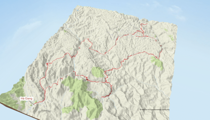 Asia – Vietnam – Hà Giang – 5 legs loop – Moto free GPX