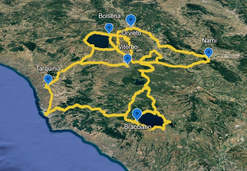 Italy – Lazio – Volcanic Lakes – 3 legs loop