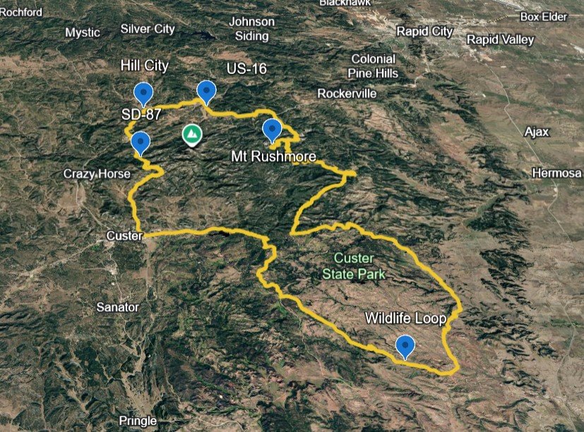 USA Black Hills Motorcycle Loop – Free GPX & Roadbook