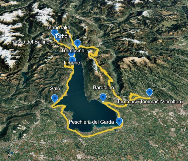 101 – IT – Lake Garda Grand Loop Motorcycle Route
Strada della Forra, Monte Baldo & Valpolicella
Free GPX & Roadbook
