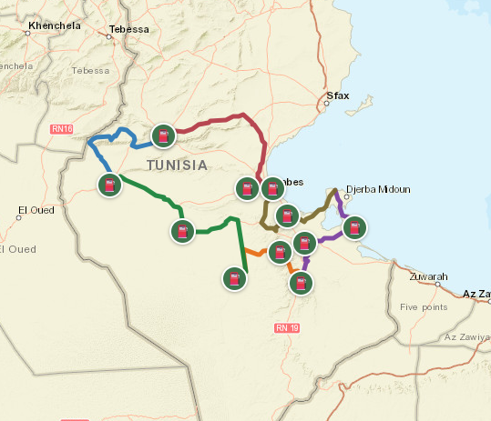125 EMJ – Tunisia 6 legs South loop